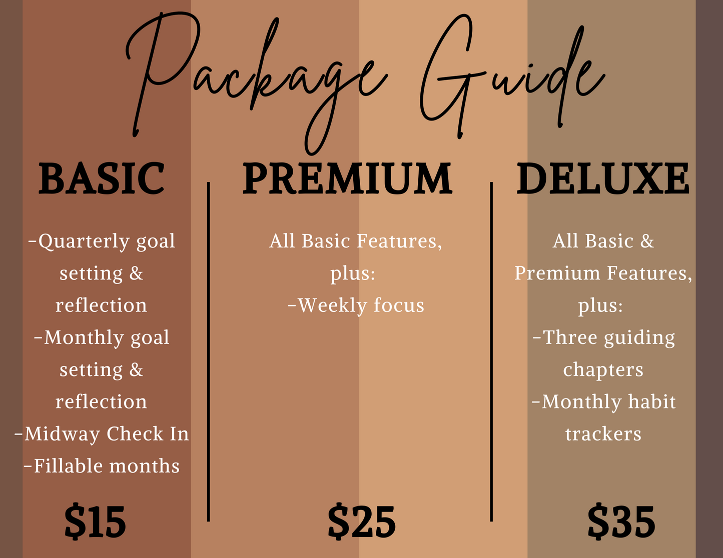 Goal Getter Basic Workbook & Planner E-Book